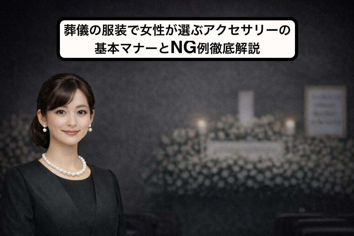 葬儀の服装で女性が選ぶアクセサリーの基本マナーとNG例徹底解説