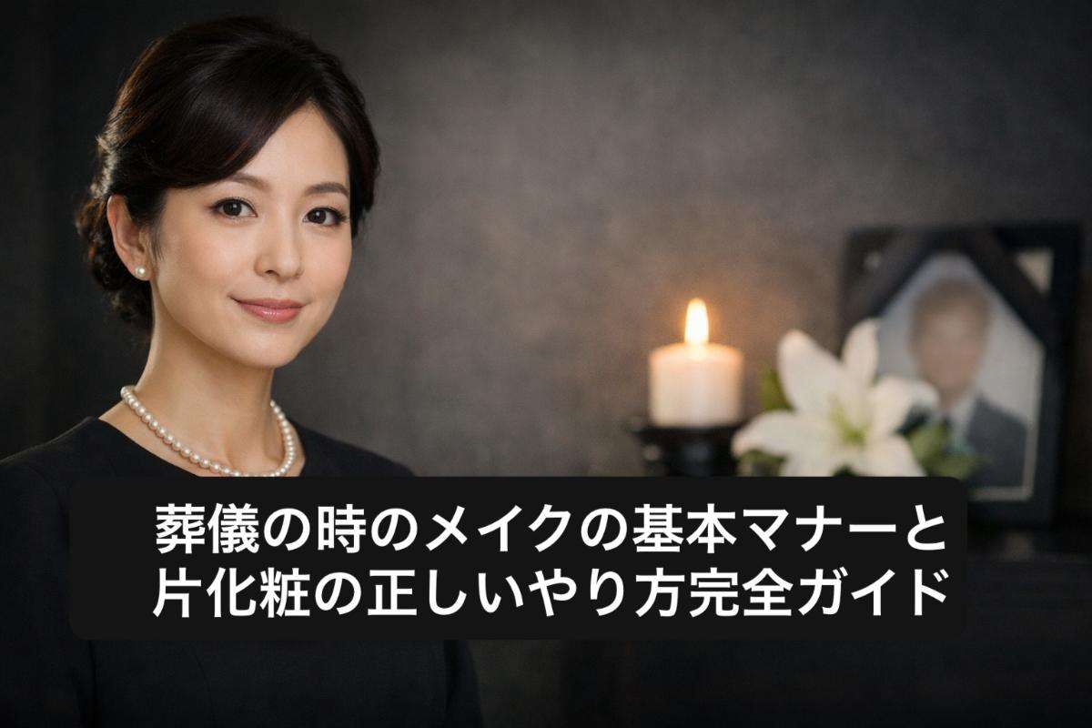 葬儀の時のメイクの基本マナーと片化粧の正しいやり方完全ガイド